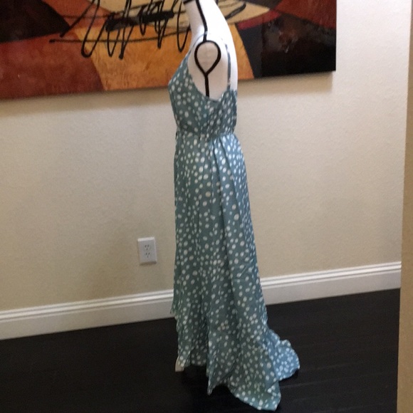 Dot Maxi Dress in Mint and white - Picture 13 of 13